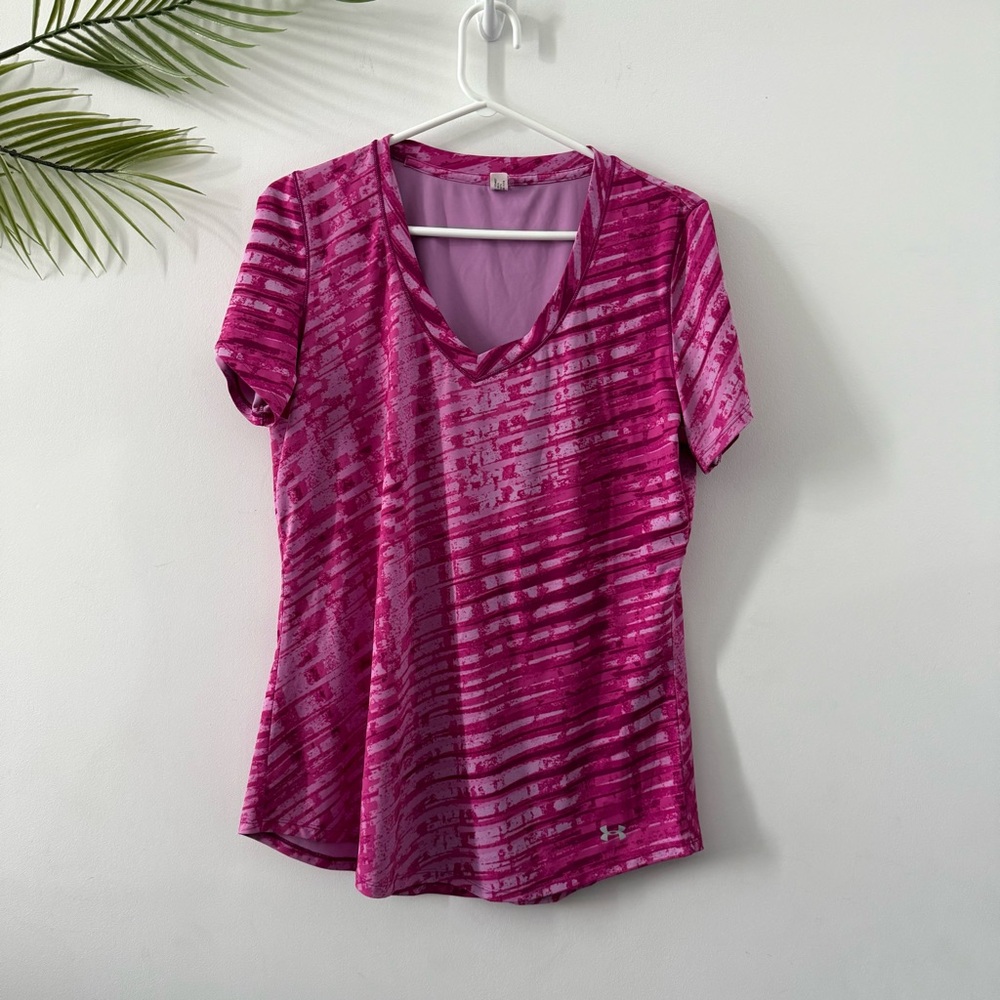 Under Armour Heat Gear Fitted Workout Shirt Size L